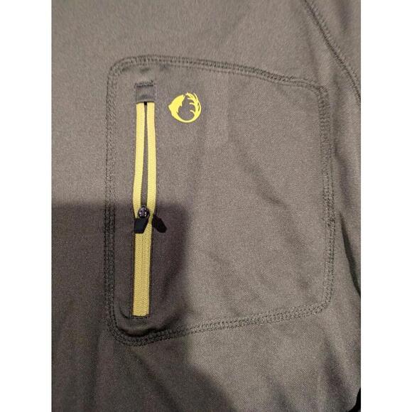 The American Outdoorsman Fishing Long Sleeve Shirt Green Active Large - Picture 6 of 12